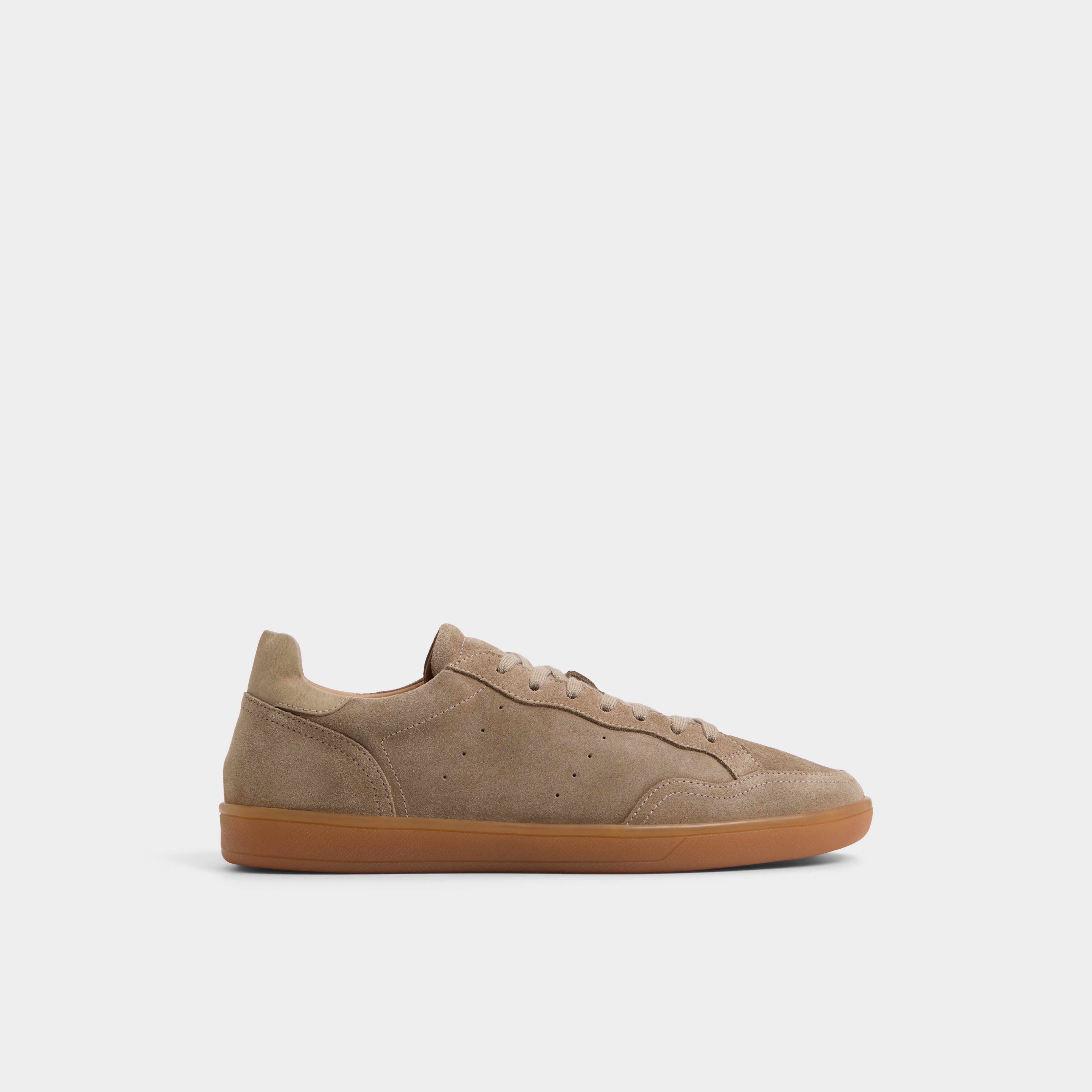 Beige Suede Low-Cut Sneaker | Wildbrook - SOLZ1946