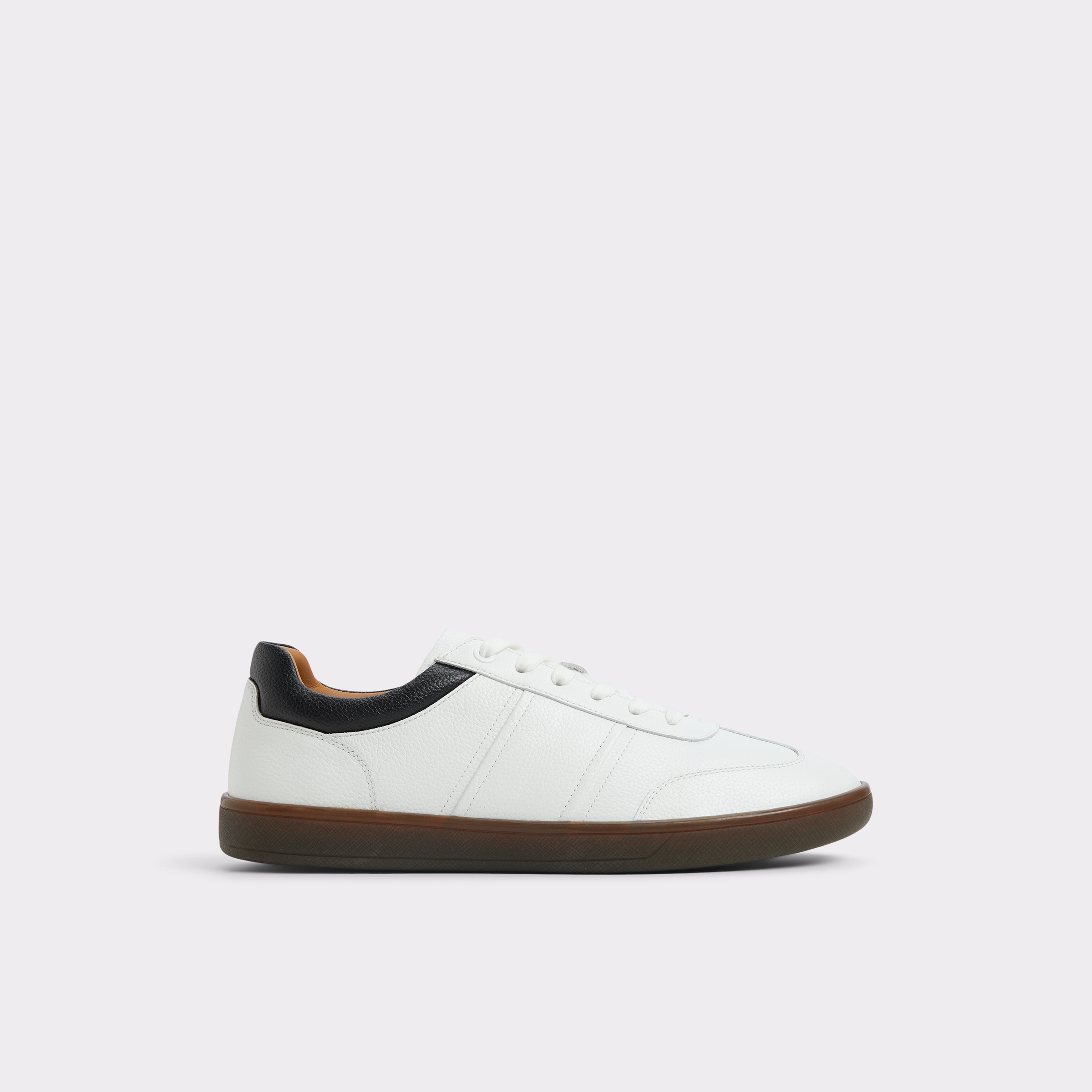 White Leather Blend Low-Cut Sneaker (Alternative Style) | Langston - SOLZ4343